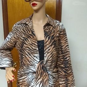 Light weight animal print jacket
